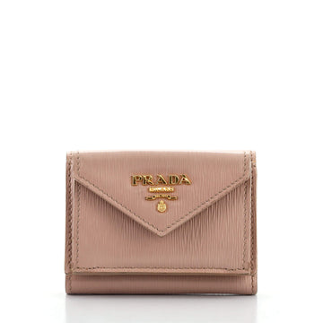 Prada Front Pocket Trifold Wallet Vitello Move Compact
