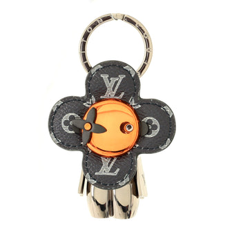 Louis Vuitton Vivienne Doudoune Bag Charm and Key Holder Limited Edition Upside Down Monogram Ink with Metal