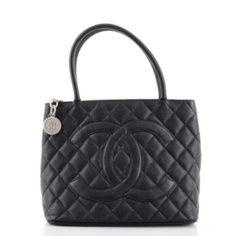 Chanel Medallion Tote Quilted Caviar