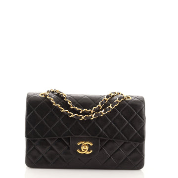 Chanel Vintage Classic Double Flap Bag Quilted Lambskin Small