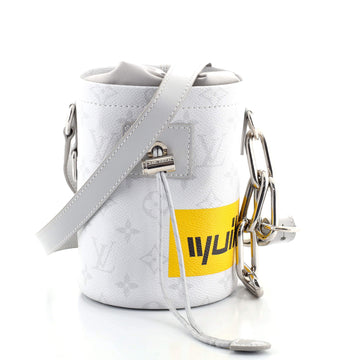 Louis Vuitton Chalk Nano Bag Limited Edition Logo Story Monogram Canvas