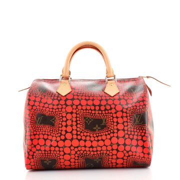 Louis Vuitton Speedy Handbag Limited Edition Kusama Town Monogram Canvas 30