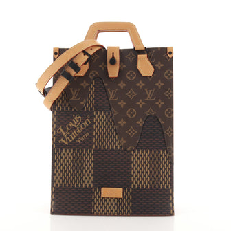 Louis Vuitton Nigo Tote Limited Edition Giant Damier and Monogram Canvas Mini