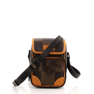Louis Vuitton Nigo Amazone Messenger Bag Limited Edition Giant Damier and Monogram Canvas Nano