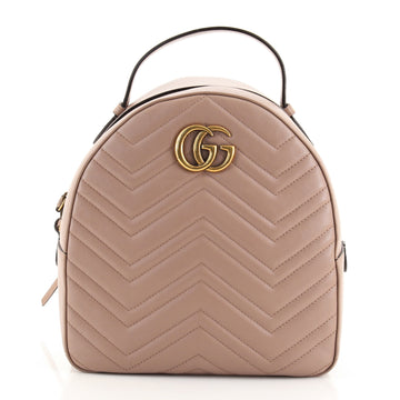 Gucci GG Marmont Backpack Matelasse Leather Small