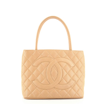 Chanel Medallion Tote Quilted Caviar