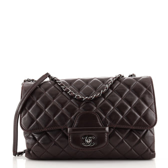 Chanel Coco Loop Flap Bag Quilted Lambskin Jumbo