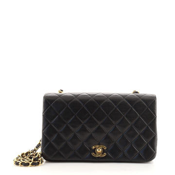 Chanel Vintage Full Flap Bag Quilted Lambskin Medium