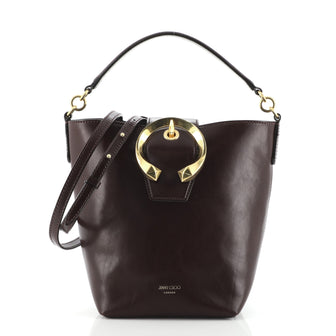 Jimmy Choo Madeline Bucket Bag Leather Small