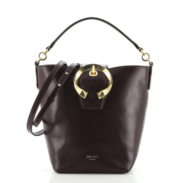 Jimmy Choo Madeline Bucket Bag Leather Small