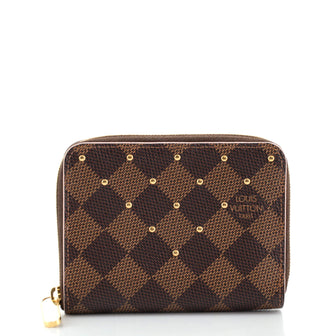 Louis Vuitton Zippy Coin Purse Studded Damier