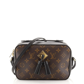 Louis Vuitton Saintonge Handbag Monogram Canvas with Leather