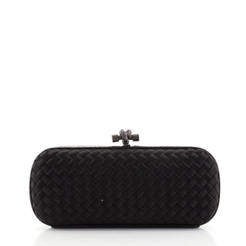 Bottega Veneta Box Knot Clutch Intrecciato Silk Faille Long