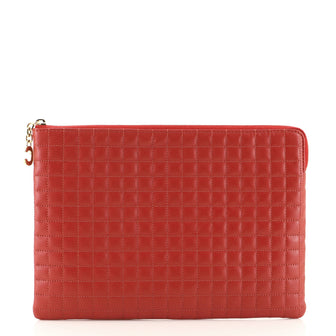 Celine C Charm Pouch Quilted Leather Medium