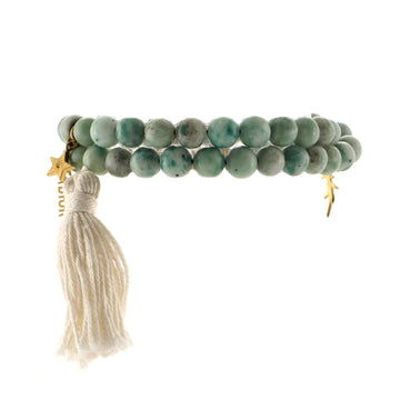 Christian Dior J'Adior Jardin Double Wrap Bracelet Beads with Metal