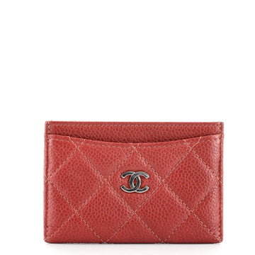 Chanel Classic Card Holder Quilted Caviar