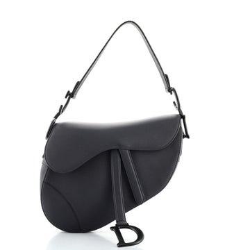 Christian Dior Ultra Matte Saddle Handbag Leather Medium