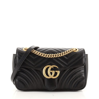 Gucci GG Marmont Flap Bag Matelasse Leather Small