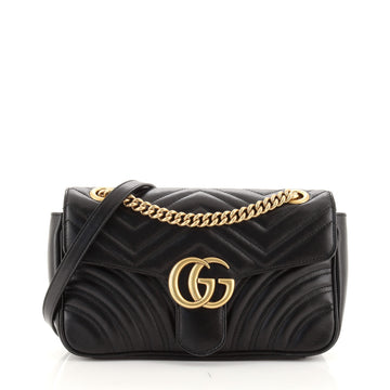 Gucci GG Marmont Flap Bag Matelasse Leather Small