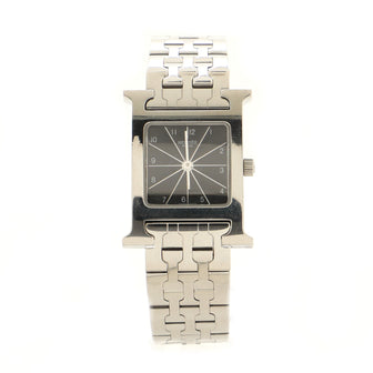 Hermes Heure H Quartz Watch Stainless Steel 21