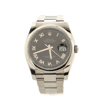 Rolex Oyster Perpetual Datejust Automatic Watch Stainless Steel 36