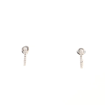 Cartier Etincelle de Cartier Hoops Earrings 18K White Gold and Diamonds Small