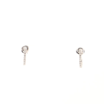 Cartier Etincelle de Cartier Hoops Earrings 18K White Gold and Diamonds Small