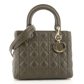 Christian Dior Lady Dior Bag Cannage Quilt Lambskin Medium