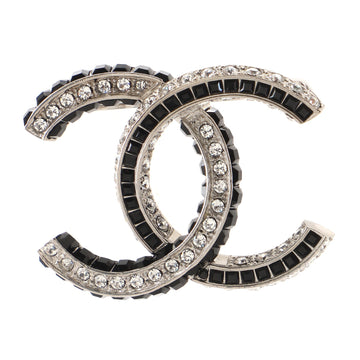 Chanel CC Brooch Metal with Crystals