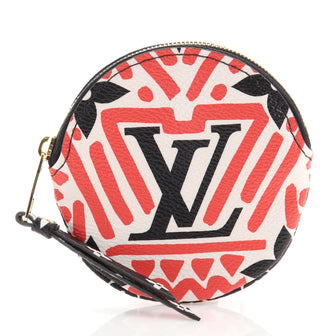 Louis Vuitton Round Coin Purse Limited Edition Crafty Monogram Giant