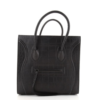 Celine Phantom Bag Crocodile Embossed Leather Medium