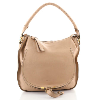Chloe Marcie Nude Hobo Leather Medium