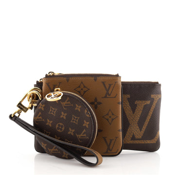 Louis Vuitton Trio Pouch Set Reverse Monogram Giant