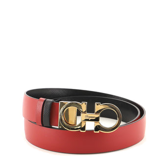 Salvatore Ferragamo Gancini Reversible Belt Leather Medium