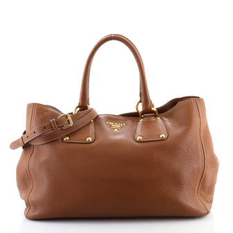 Prada Convertible Open Tote Vitello Daino Large