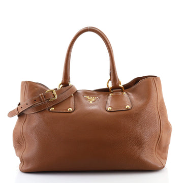Prada Convertible Open Tote Vitello Daino Large