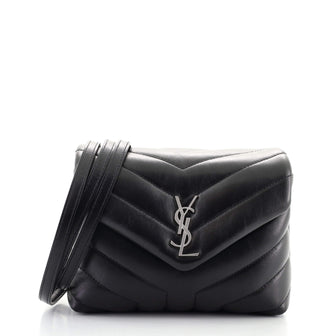 Saint Laurent LouLou Shoulder Bag Matelasse Chevron Leather Toy