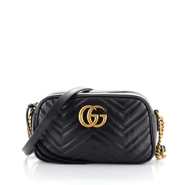 Gucci GG Marmont Shoulder Bag Matelasse Leather Small