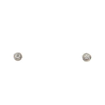 Tiffany & Co. Solitaire Earrings Platinum and Diamonds 0.22CT