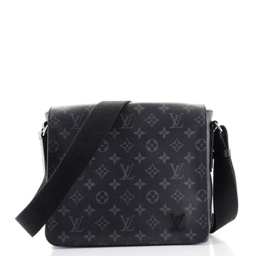 Louis Vuitton District Messenger Bag Monogram Eclipse Canvas PM