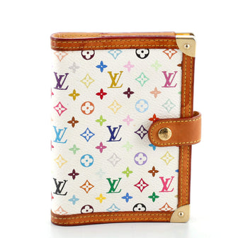 Louis Vuitton Ring Agenda Cover Monogram Multicolor with Leather PM