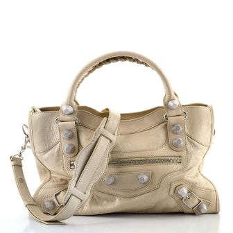 Balenciaga City Giant Studs Bag Leather Medium