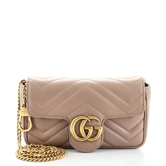 Gucci GG Marmont Flap Bag Matelasse Leather Super Mini