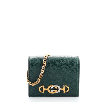 Gucci Zumi Chain Card Case Leather