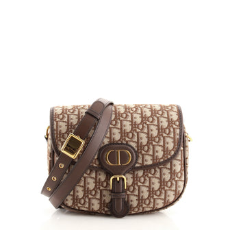 Christian Dior Bobby Flap Bag Oblique Canvas Medium