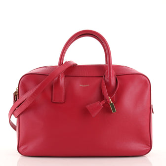 Saint Laurent Museum Flat Briefcase Leather Medium