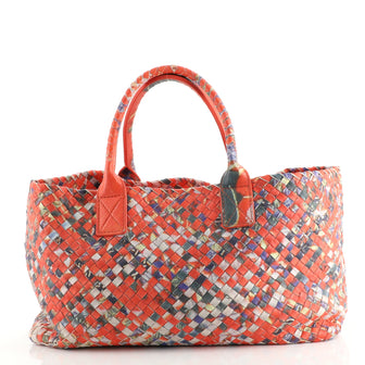 Bottega Veneta Cabat Tote Printed Intrecciato Nappa Medium
