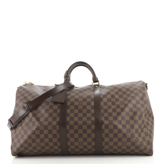 Louis Vuitton Keepall Bandouliere Bag Damier 55
