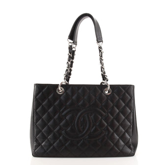 Chanel Grand Shopping Tote Quilted Caviar