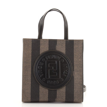 Fendi Vintage Pequin Tote Backpack Coated Canvas Small